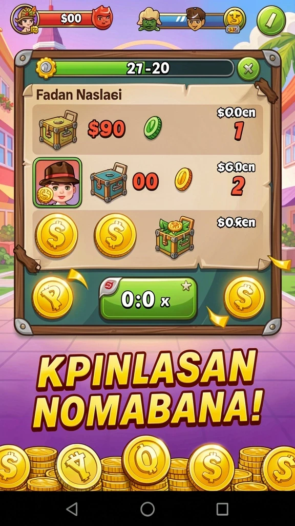 okjkt - Tampilan awal permainan yang menarik dan penuh warna.
